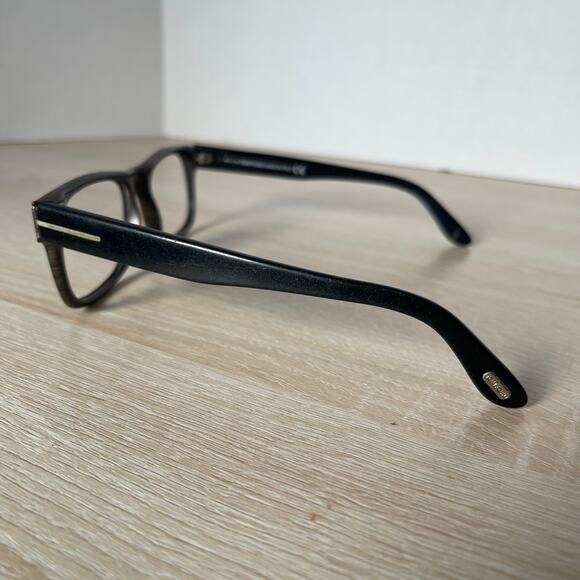 Tom Ford TF5274 050 Eyeglasses Woodgrain Black Arms Frames Only 54-18-145 READ - Picture 9 of 11